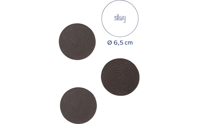 Silwy® Magnet-Pads 6,5 Cm 4er Set Schwarz 9 Silwy® Magnet-Pads 6,5 Cm 4er Set Schwarz – Bild 7