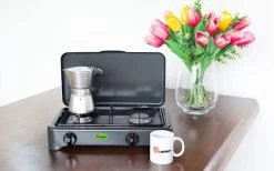 CF Parker 2-flammiger Gaskocher Mit Zündsicherung Anthrazit 11 CF Parker 2-flammiger Gaskocher Mit Zündsicherung Anthrazit -Campinggeschirr Verkäufe 397968 2906103