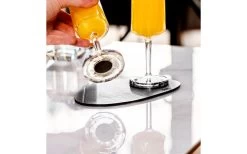 Silwy® Metall Nano Gel Platzset Leder-Look 20 Cm Schwarz -Campinggeschirr Verkäufe 435600 3104145