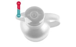 Emsa Isolierkanne Samba 1 Liter Türkis Transluzent -Campinggeschirr Verkäufe 459120 3304320 4