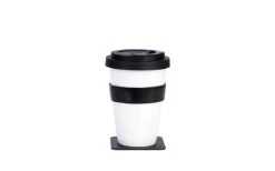 Silwy® Porzellan TO-GO-CUP Inkl. Untersetzer (350 Ml)