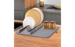 Metaltex Dry-Tex 2-in-1 Abtropfgestell Mit Microfasermatte Schwarz -Campinggeschirr Verkäufe 497090 3367256 1