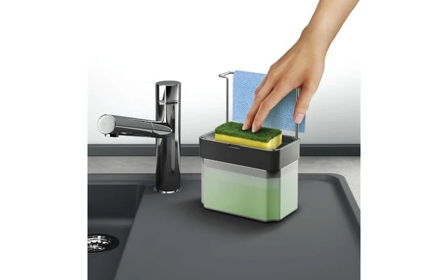 Metaltex Sponge-Tex Seifenspender 0.75 Liter Grau 4 Metaltex Sponge-Tex Seifenspender 0.75 Liter Grau – Bild 2