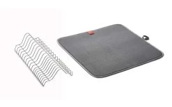 Metaltex Dry-Tex 2-in-1 Abtropfgestell Mit Microfasermatte Schwarz -Campinggeschirr Verkäufe 497336 3367484 1