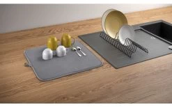 Metaltex Dry-Tex 2-in-1 Abtropfgestell Mit Microfasermatte Silber -Campinggeschirr Verkäufe 497414 3367262