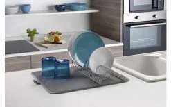 Metaltex Dry-Tex 2-in-1 Abtropfgestell Mit Microfasermatte Silber -Campinggeschirr Verkäufe 497453 3367490