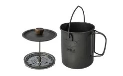 Origin Outdoors French Press 3 In 1 Titan Kaffeekocher -Campinggeschirr Verkäufe 504629 3337329