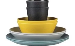 Mepal Bloom Melamin Geschirr-Set 8-teilig Pebble White -Campinggeschirr Verkäufe 510842 3435920 2