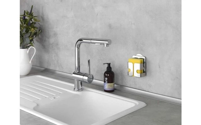 Wenko Turbo-Loc Edelstahl Schwammhalter Rostfrei, Befestigen Ohne Bohren 5 Wenko Turbo-Loc Edelstahl Schwammhalter Rostfrei, Befestigen Ohne Bohren – Bild 3