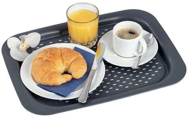 Wenko Anti-Rutsch Tablett Anthrazit 3 Wenko Anti-Rutsch Tablett Anthrazit