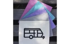 Pufz Schwedisches Geschirrtuch Wohnwagen Cerise