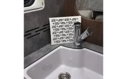 Pufz Schwedisches Geschirrtuch Wohnwagen Muster Türkis -Campinggeschirr Verkäufe 552865 3623236 3