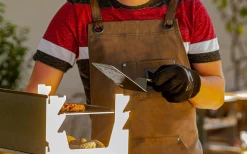 Fennek Grillschürze Gewachst Grau -Campinggeschirr Verkäufe 605827 4451907