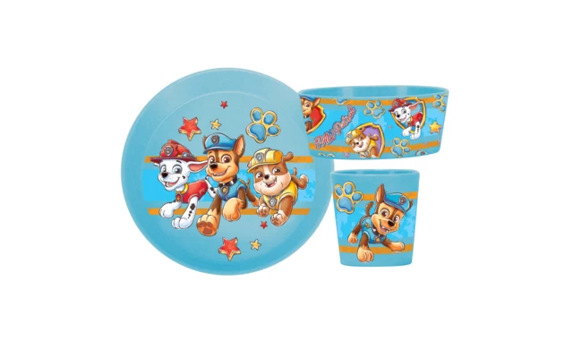 Koziol Connect Paw Patrol Geschirr Set 3 Teilig Blau 4 Koziol Connect Paw Patrol Geschirr Set 3 Teilig Blau – Bild 2