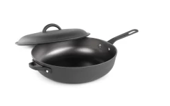 GSI Guidecast Frittierpfanne Gusseisen Mit Deckel 30 Cm