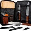 GSI Rakau Gourmet Messer Set Inklusive Schneidebrett Und Messerschärfer 7 Teilig -Campinggeschirr Verkäufe 659271 4582185