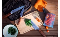 GSI Rakau Gourmet Messer Set Inklusive Schneidebrett Und Messerschärfer 7 Teilig -Campinggeschirr Verkäufe 659280 4582203