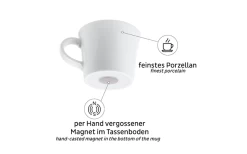 Silwy® Porzellan Magnet-Espressotassen 2er-Set (70 Ml) -Campinggeschirr Verkäufe 693311 4793696