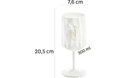 Silwy® Magnet-Kunststoffglas WEIN CHEERS WHITE (0,3l) -Campinggeschirr Verkäufe 712775 4852541