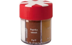 Basic Nature BasicNature Gewürzstreuer 6 In 1 Mit Salz / Pfeffer Weiß / Pfeffer Schwarz / Paprika / Curry / Knoblauch -Campinggeschirr Verkäufe 717878 4881134