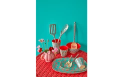 Rice Melamin-Platte Teller Rechteckig Zweifarbig Shrimp 30 X 22 Cm